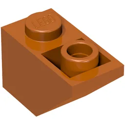 Brick Sloped Inverted 45° 2 x 1 / Dark Orange