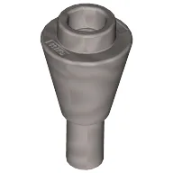 Cone 1 x 1 Inverted with Bar at Bottom (Ice Cream Cone) / Flat Silver