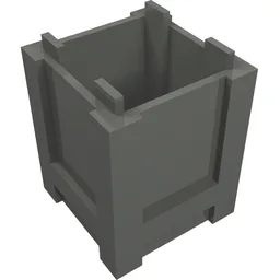 Container Box 2 x 2 x 2 - Top Opening / Dark Bluish Gray