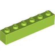 Brick 1 x 6 / Lime
