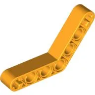 Technic Beam 1 x 7 Bent (4 - 4) Thick / Bright Light Orange