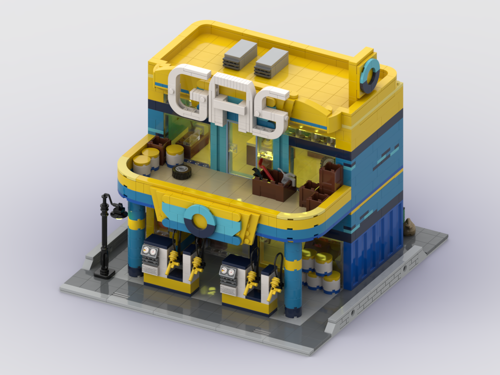 Lego Modular Gas Station