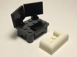 gaming setup + comfy chair