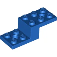 Bracket 5 x 2 x 1 1/3 with Holes, Pin Bottom / Blue
