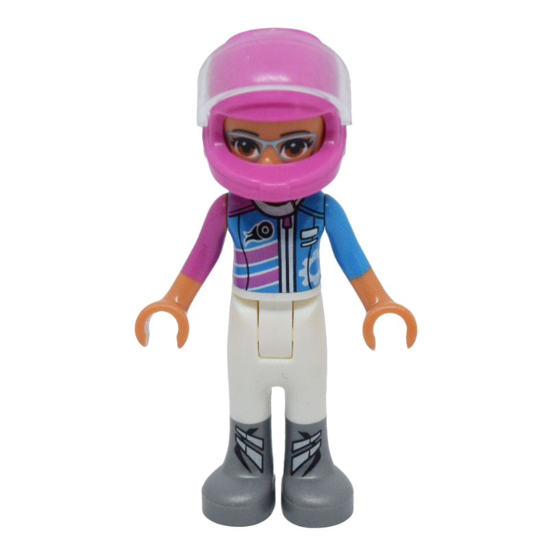 Lego Olivia - Dark Azure/White Race Suit