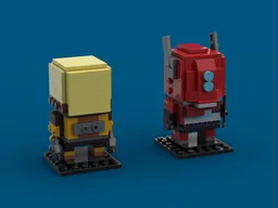 Risk of Rain 2- Commando and Huntress Brickheadz
