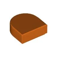 Tile Round 1 x 1 Half Circle / Reddish Orange