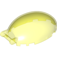Lego Windscreen 6 x 4 x 2 1/3 Bubble Canopy with Handle / Trans-Neon Green