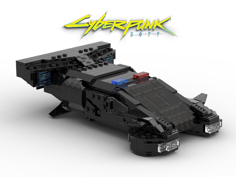 Lego Cyberpunk 2077 MAX-TAC Police Vehicle - From 2013 Teaser Trailer