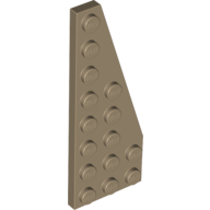 Lego Wedge Plate 8 x 3, 22° Right / Dark Tan