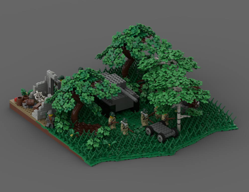 Lego WW2 Tank Ambush