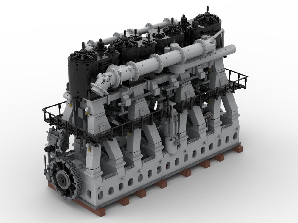 Lego RMS Titanic's Reciprocating Triple-Expansion Steam Engine