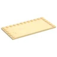 Plate Special 6 x 12 with Studs on 3 Edges / Tan