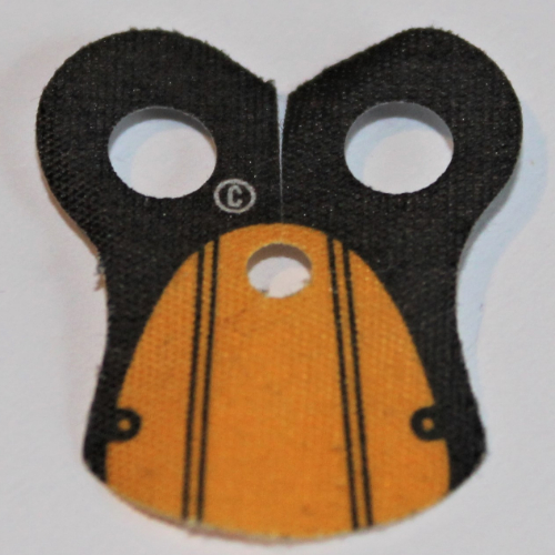 Lego Neckwear Cape, Pauldron with Black Neck and Black Stripes Print / Orange