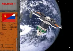 Molniya 1 1:70 (Soviet military/communication satellites)