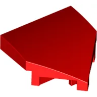 Brick Wedged, Curved 2 x 2 with Stud Notches / Red
