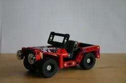Red mini jeep