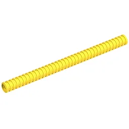 Hose, Ribbed 7mm D. 12L / 9.6cm / Yellow