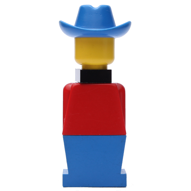 Lego LEGOLAND Red Torso, Blue Legs, Blue Cowboy Hat, Black Scarf