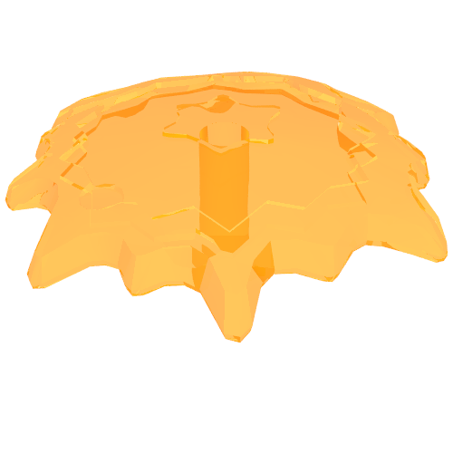 Lego Wave / Power Burst / Flame, Shield Large with Bar End