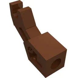 Arm Mechanical with Clip [Thick Support] / Reddish Brown