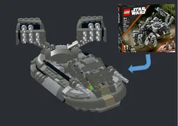 AAC-1 speeder tank, 75361 Alternate Build