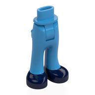 Lego Minidoll Hips and Trousers with Back Pockets with Dark Blue Shoes print / Dark Azure