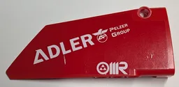 Technic, Panel Fairing #18 Large Smooth, Side B with White 'ADLER PELZER GROUP' and 'OMR' Pattern (Sticker) - Set 42125