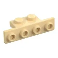 Bracket 1 x 2 - 1 x 4 [Rounded Corners at Bottom, Square Corners at Top] / Tan