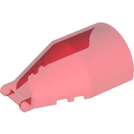 Windscreen 7 x 4 x 2 Round with Handle / Trans-Red