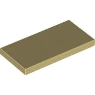 Tile 2 x 4 with Groove / Tan