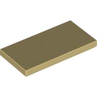 Lego Tile 2 x 4 with Groove / Tan
