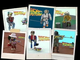 Back to the Future 6 in1 PACK Marty & Doc action figures