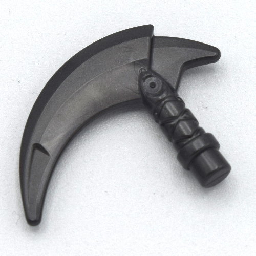 Lego Weapon Scythe / Hook with Bar / Pearl Titanium