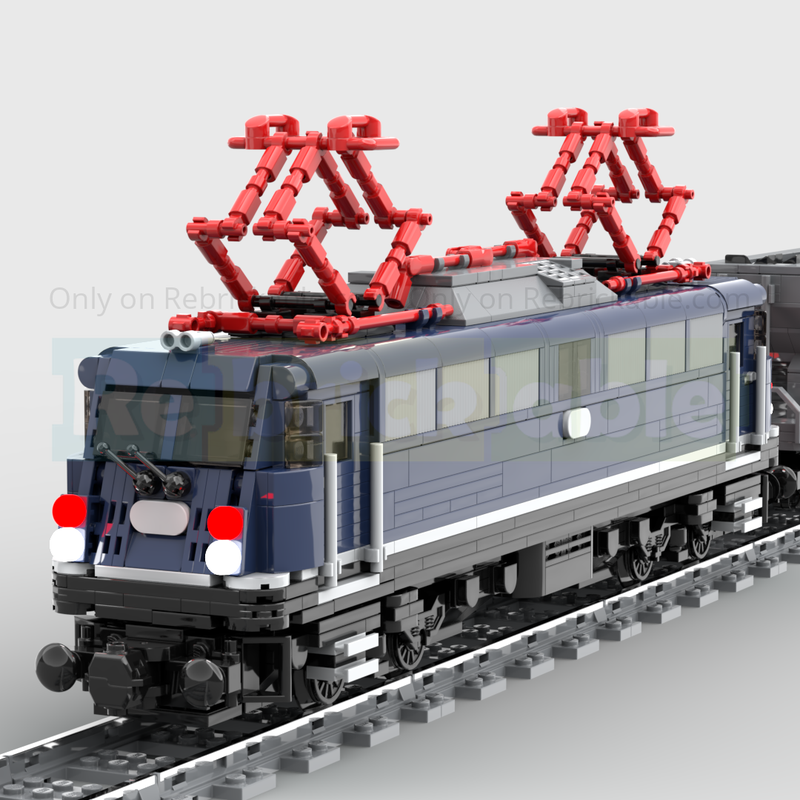 Lego 8W German Train DB Baureihe 110 (E10) in Dunkelblau (Dark Blue)
