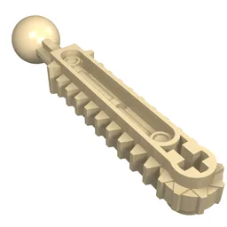 Technic Gear Rack Double with Ball Joint / Tan