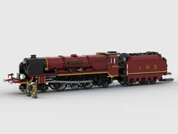 LMS Unstreamlined Princess Coronation Locomotive.