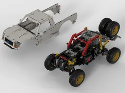 Trophy Truck with realistic suspension, Powered UP version