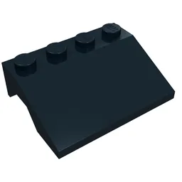 Wheel Arch, Mudguard, Slope 3 x 4 / Black