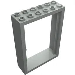 Door Frame 2 x 6 x 7 / Light Gray