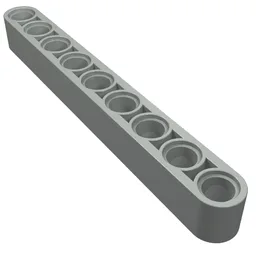 Technic Beam 1 x 9 Thick / Light Gray