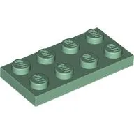 Plate 2 x 4 / Sand Green