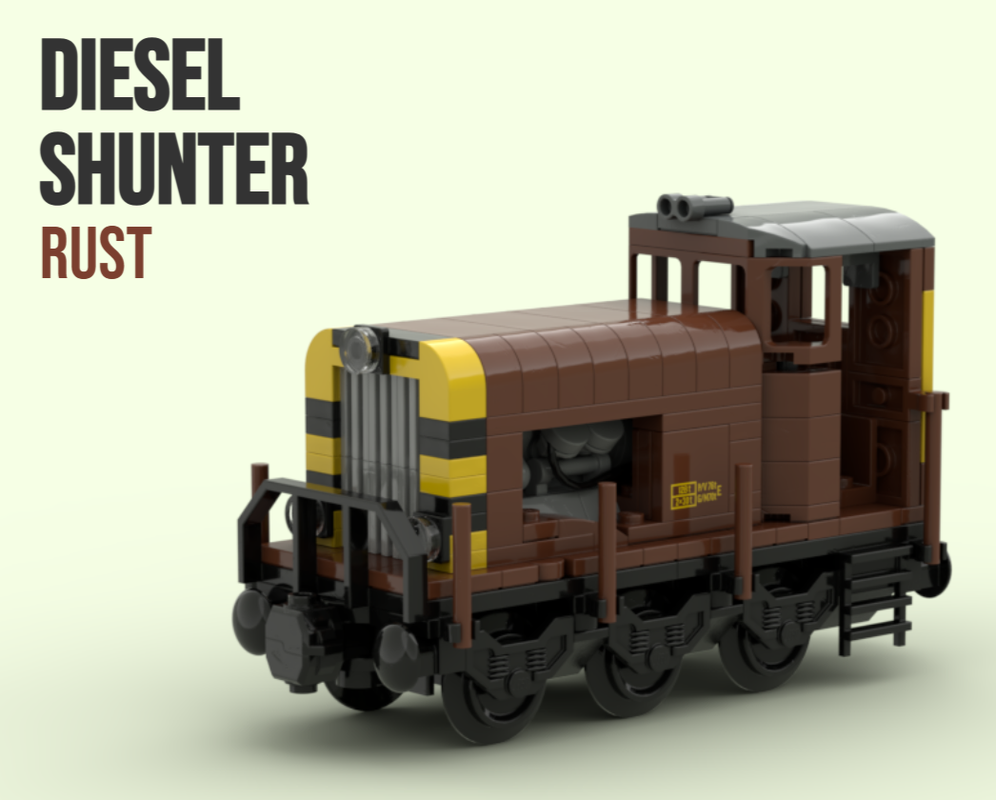 Lego Diesel Shunter - rust