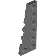 Lego Wedge Plate 6 x 2 Left / Dark Bluish Gray