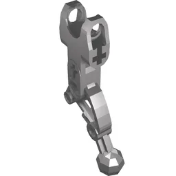 Large Figure Skeletal, Limb, Angular with Ball Joint and Ball Socket / Flat Silver