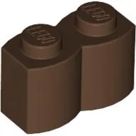 Brick Special 1 x 2 Palisade [aka Log] / Brown