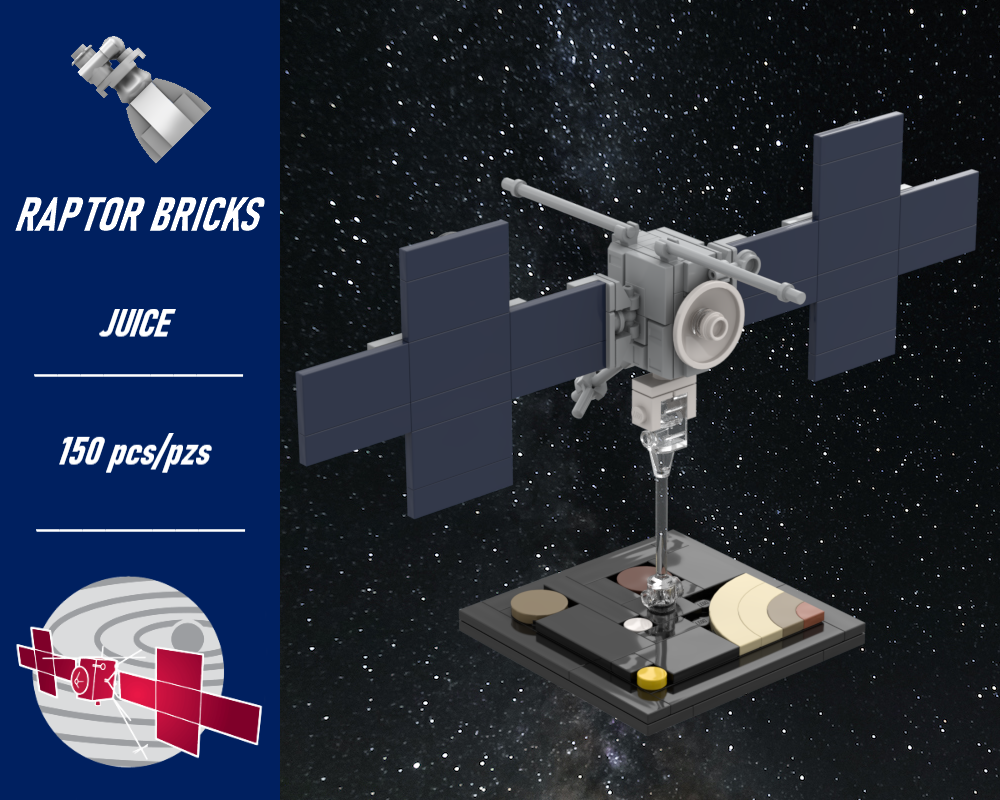 Lego Jupiter Icy Moons Explorer "JUICE" (at 1:110 scale)