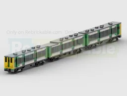 4-Wide Class 313 3 Carriage EMU Train In Southern Livery