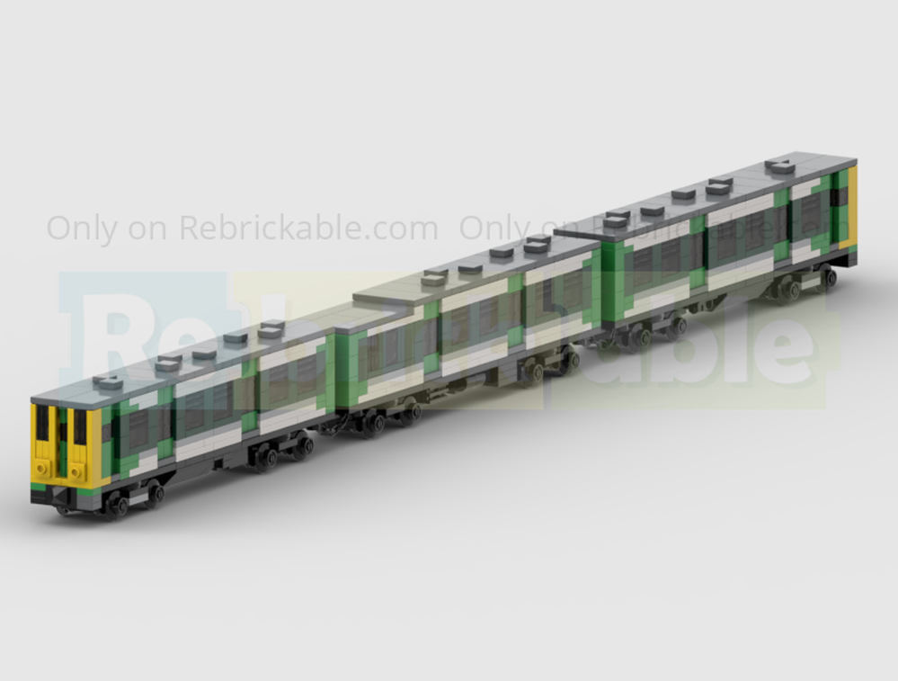 Lego 4-Wide Class 313 3 Carriage EMU Train In Southern Livery