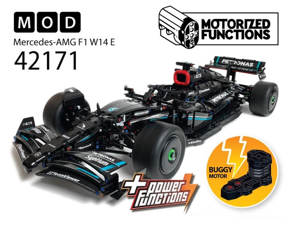 Lego 42171 Mercedes-AMG F1 W14 E Performance RC MOD for Buggy Mortors